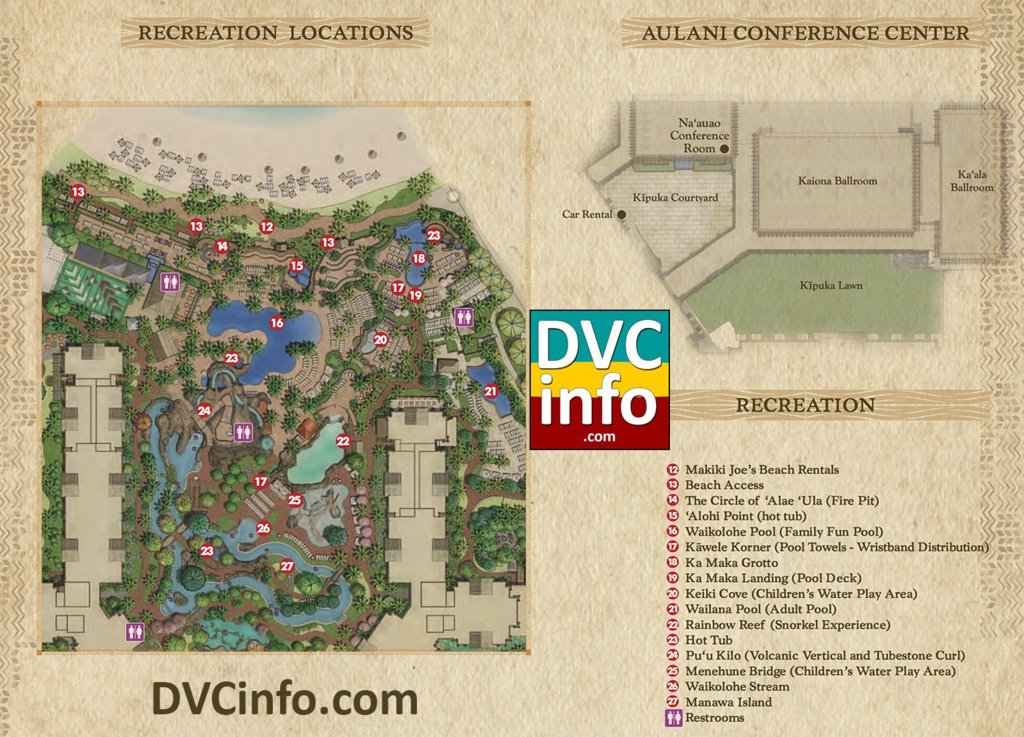 Aulani, Disney Vacation Club Villas - Resort Map | DVCinfo Community