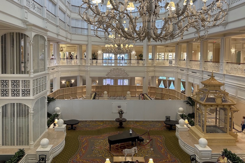 Grand Floridian Refurbishment Work Moves Into Main Lobby DVCinfo