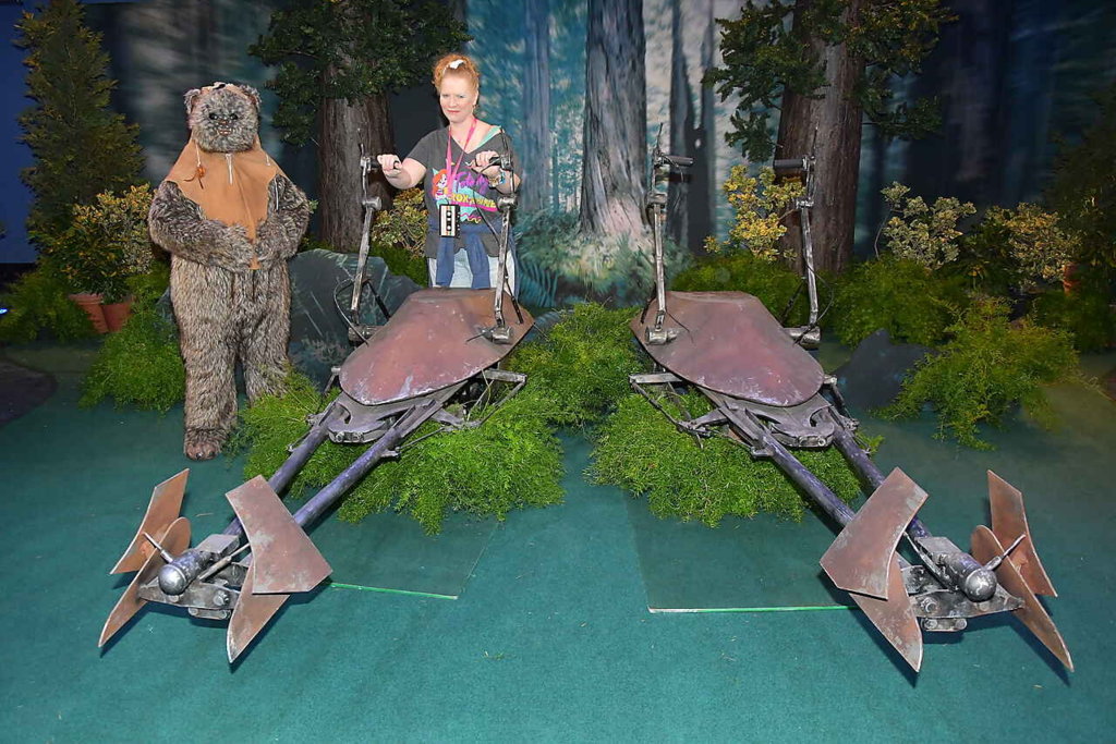 Star Wars Holocron on X: Endor speeder bikes at Disneyland After Dark's  Star Wars Nite event  / X