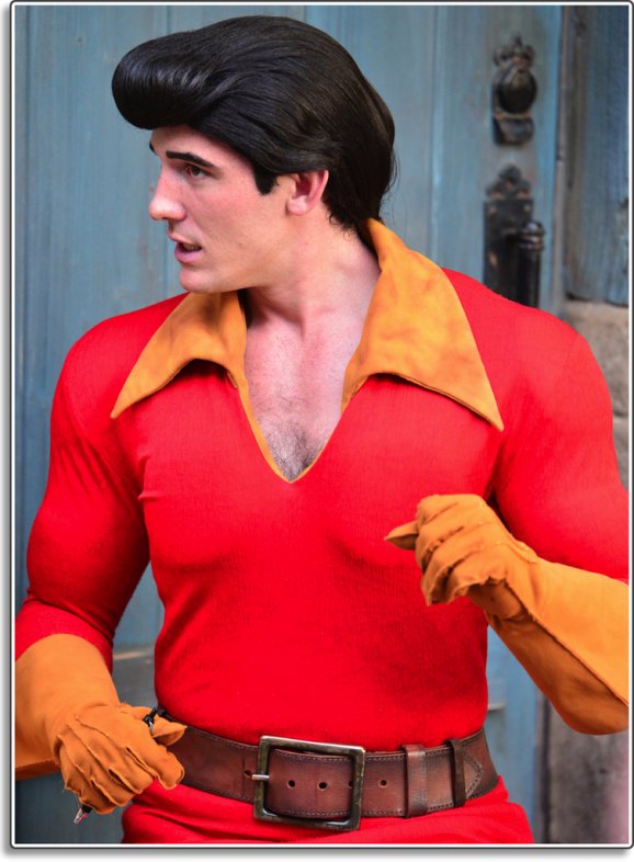 gaston disney hair