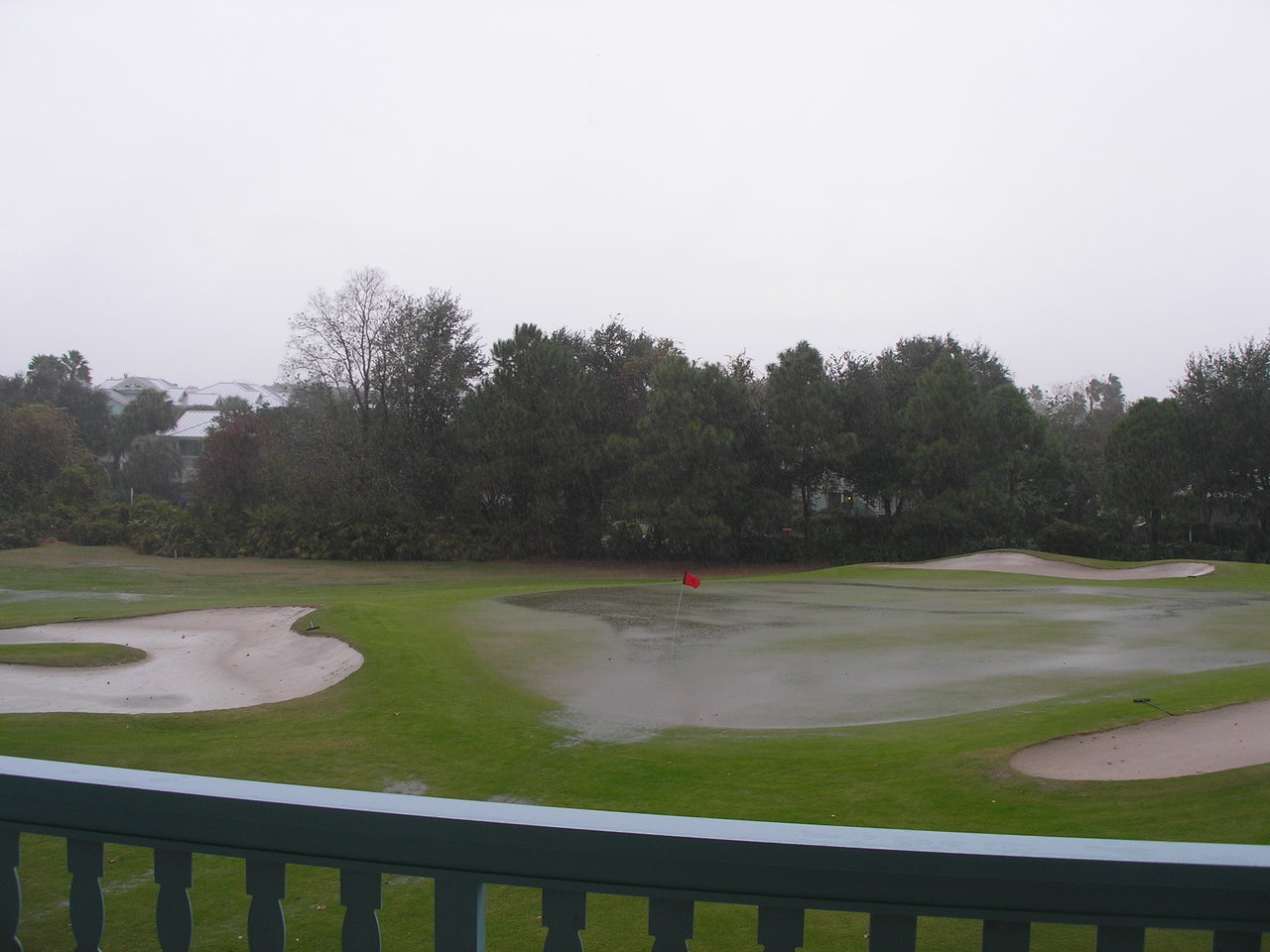 View of the golf course during a rain storm | DVCinfo Community